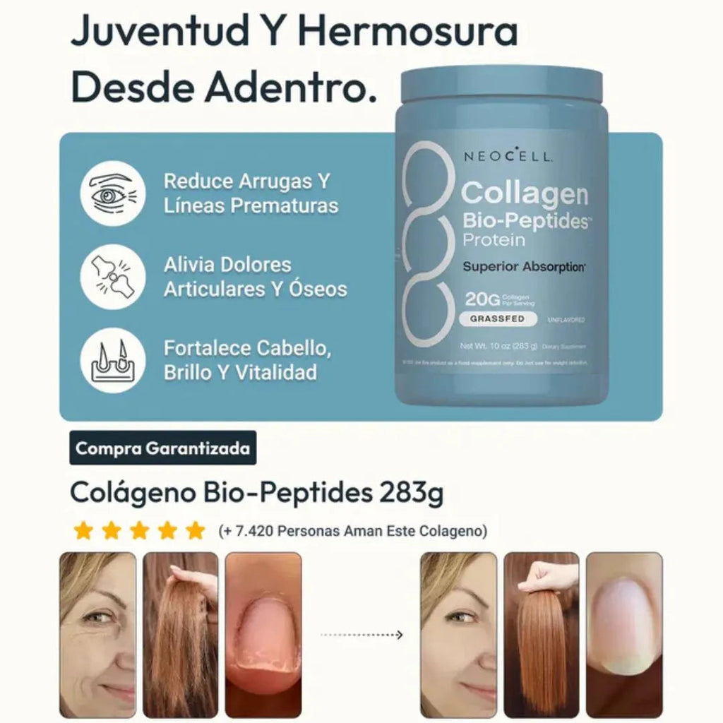 NeoCell  Collagen |Piel Firme, Cabello y Uñas Fuertes