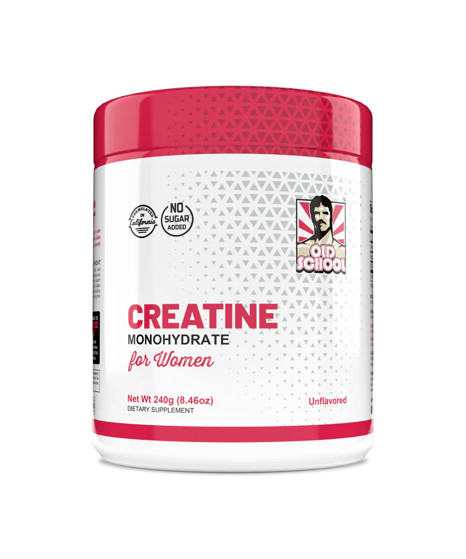 Creatina Old School para mujeres| más energía, fuerza y resultados visibles