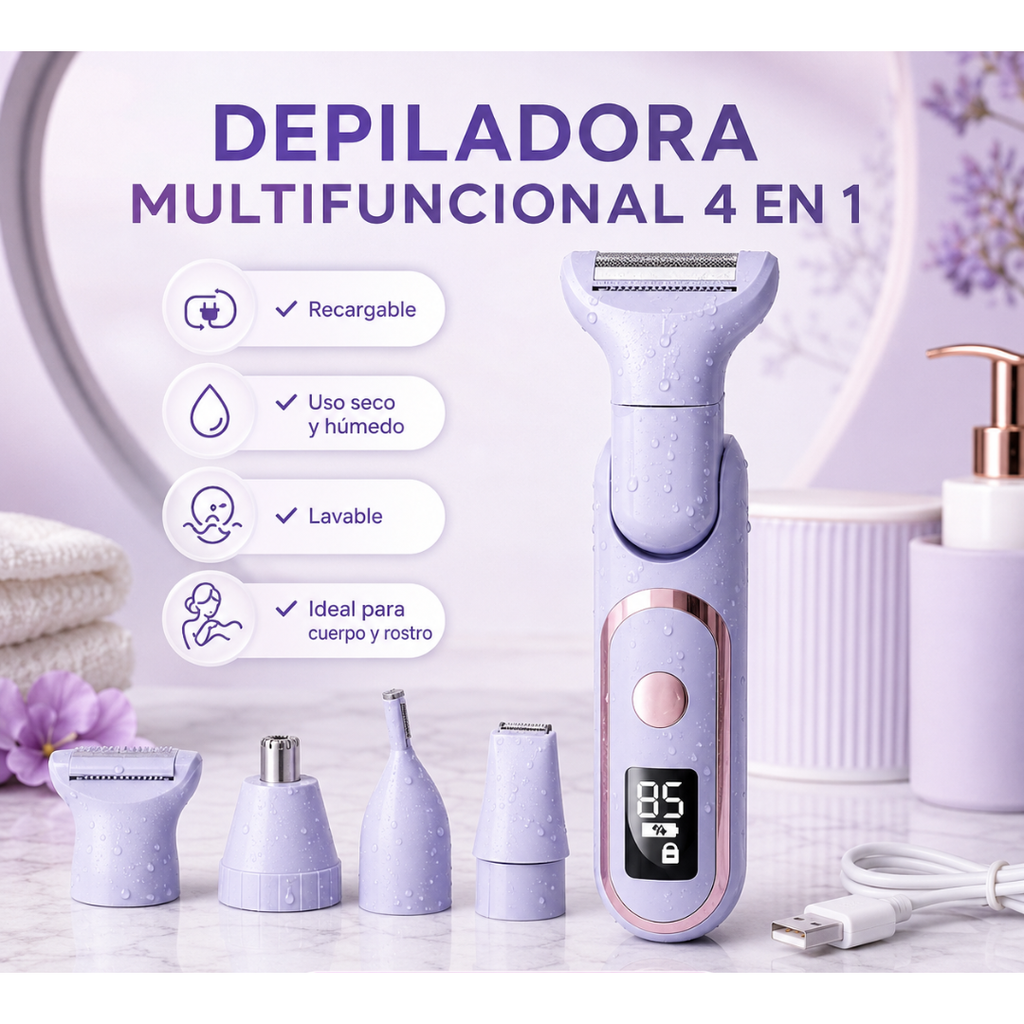Afeitadora Eléctrica Multifuncional para Mujer- Lady Shaver